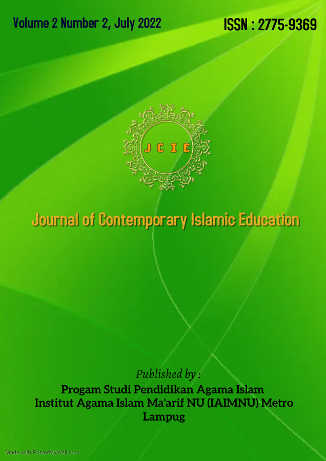 					View Vol. 2 No. 2 (2022): Journal of Contemporary Islamic Education
				