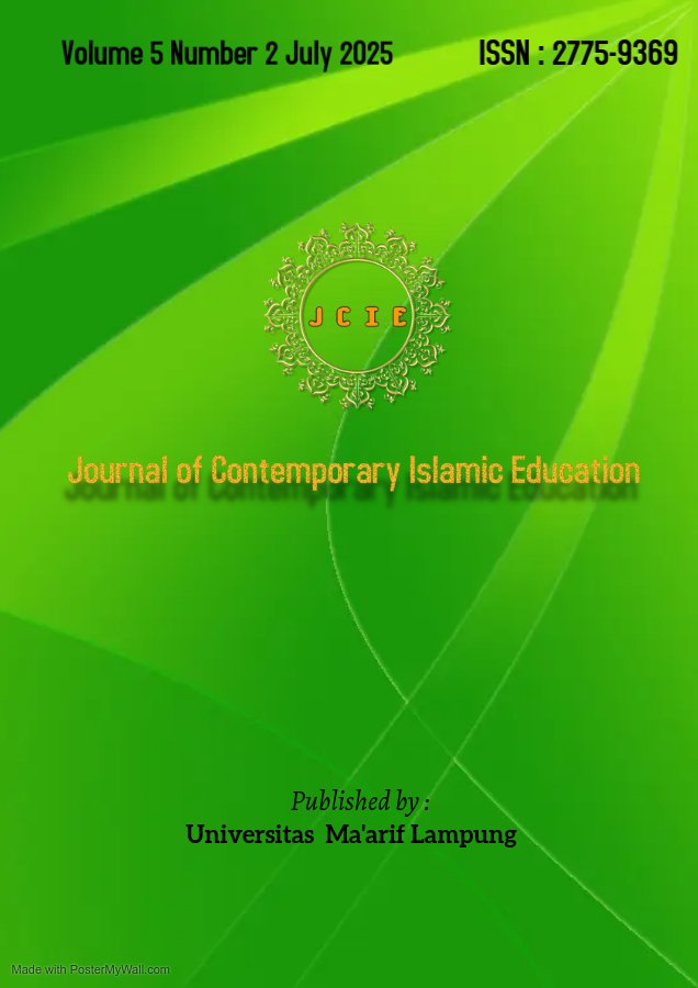 					View Vol. 5 No. 2 (2025): Journal of Contemporary Islamic Education
				